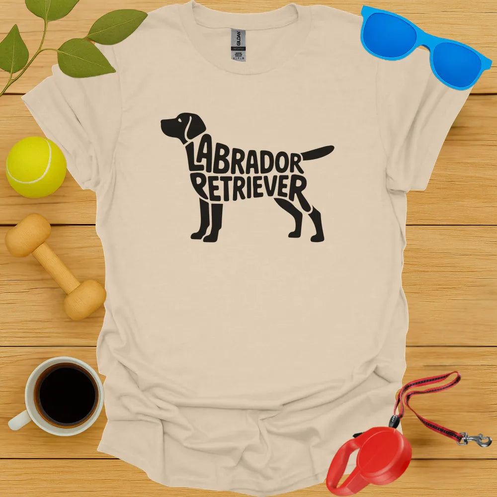 Labrador Retriver Typography Tee