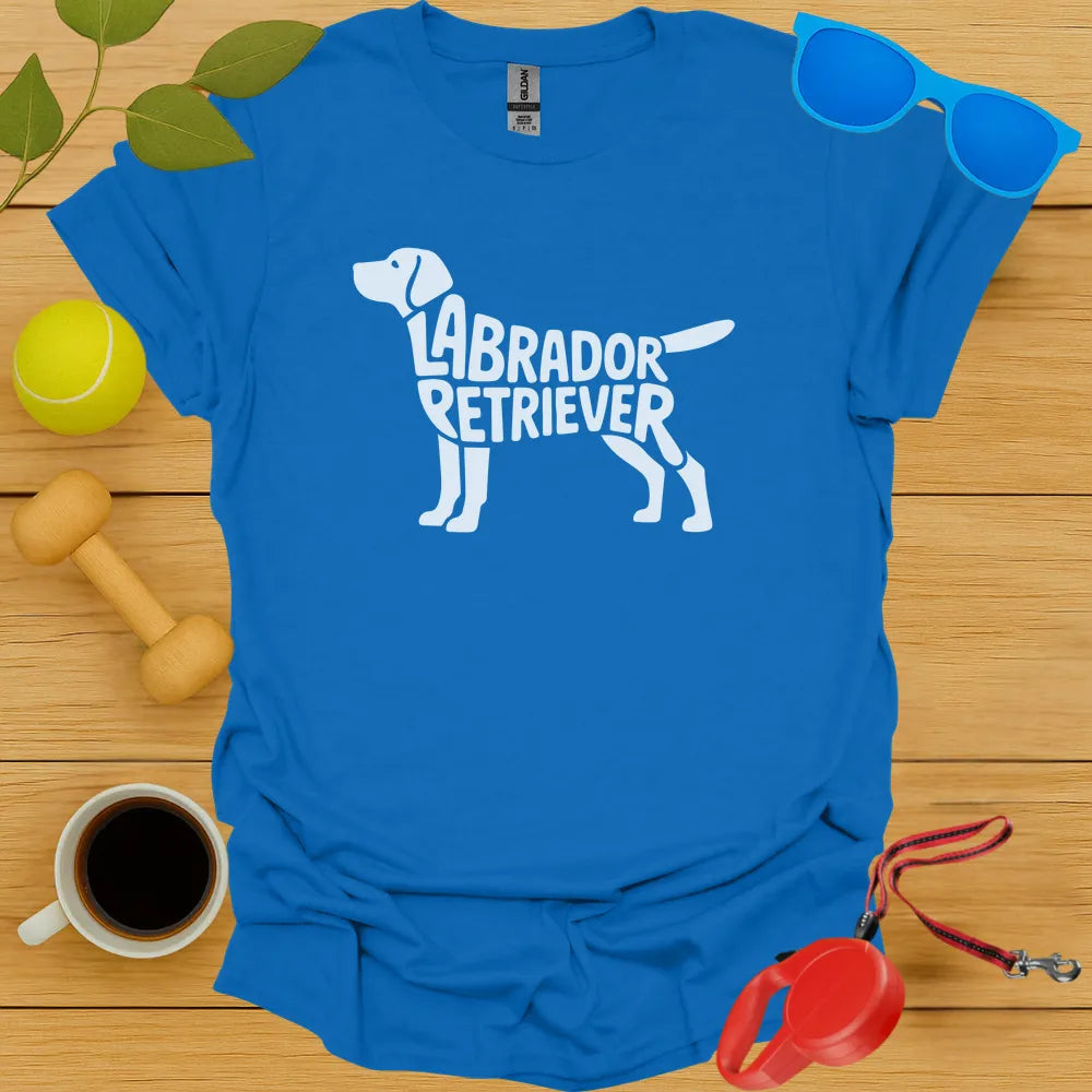 Labrador Retriver Typography Tee