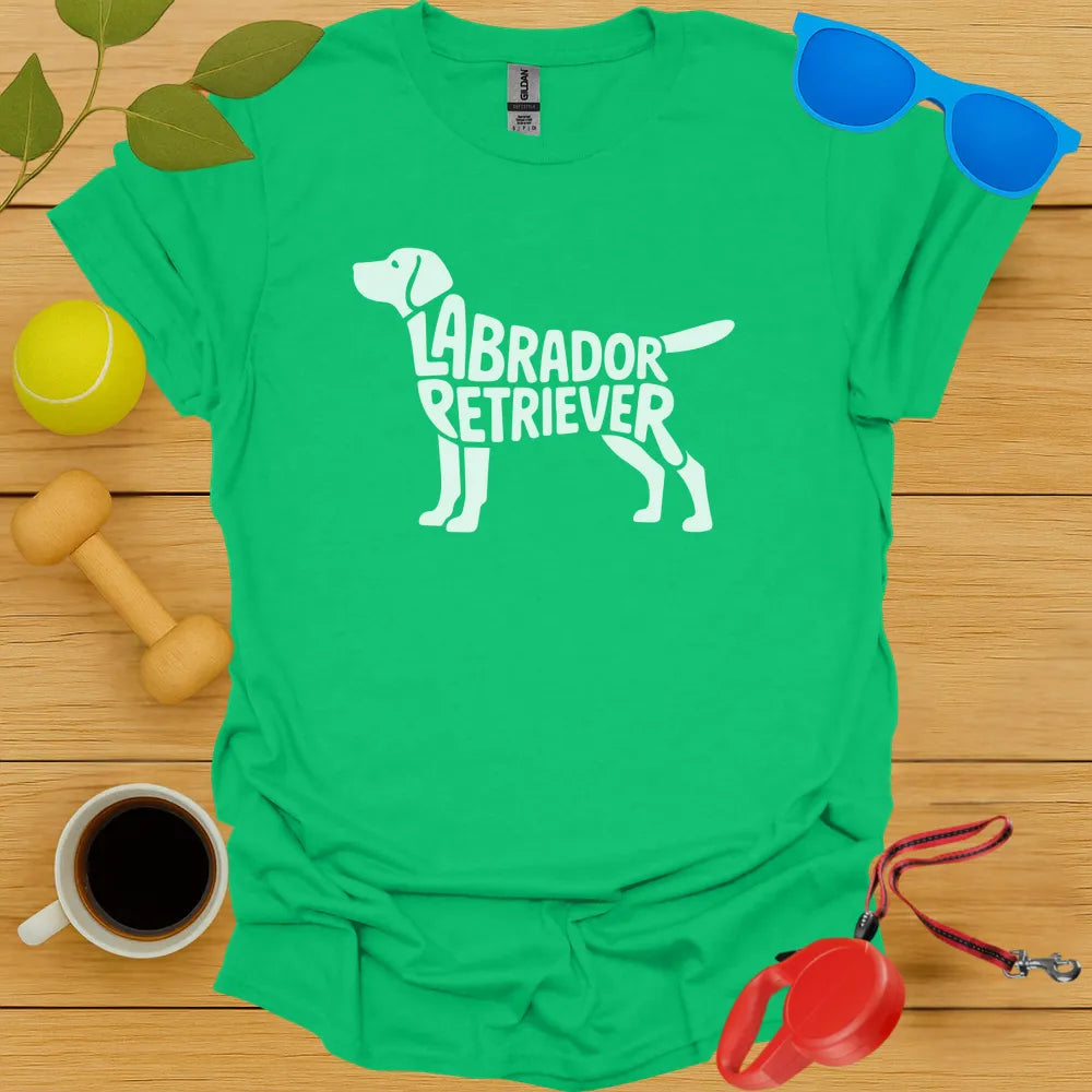 Labrador Retriver Typography Tee
