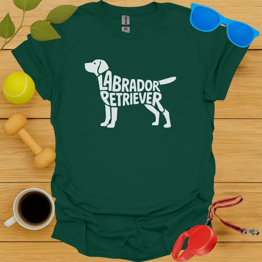 Labrador Retriver Typography Tee