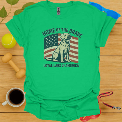 Home of the Brave Loyal Labs of America T-shirt product