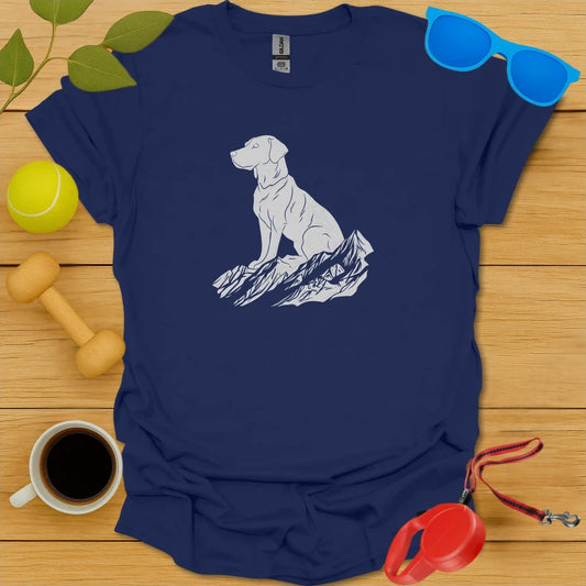 Alpine Pup | Outdoor Adventure T-Shirt - Navy