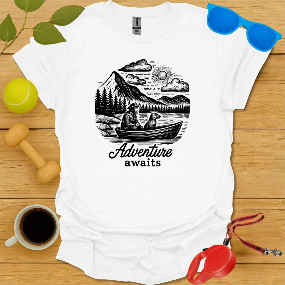 Outdoor Explorer Shirt | Adventure Awaits Dog Design-Critter Lane