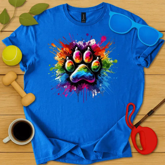 Paint Splash Paw T-Shirt