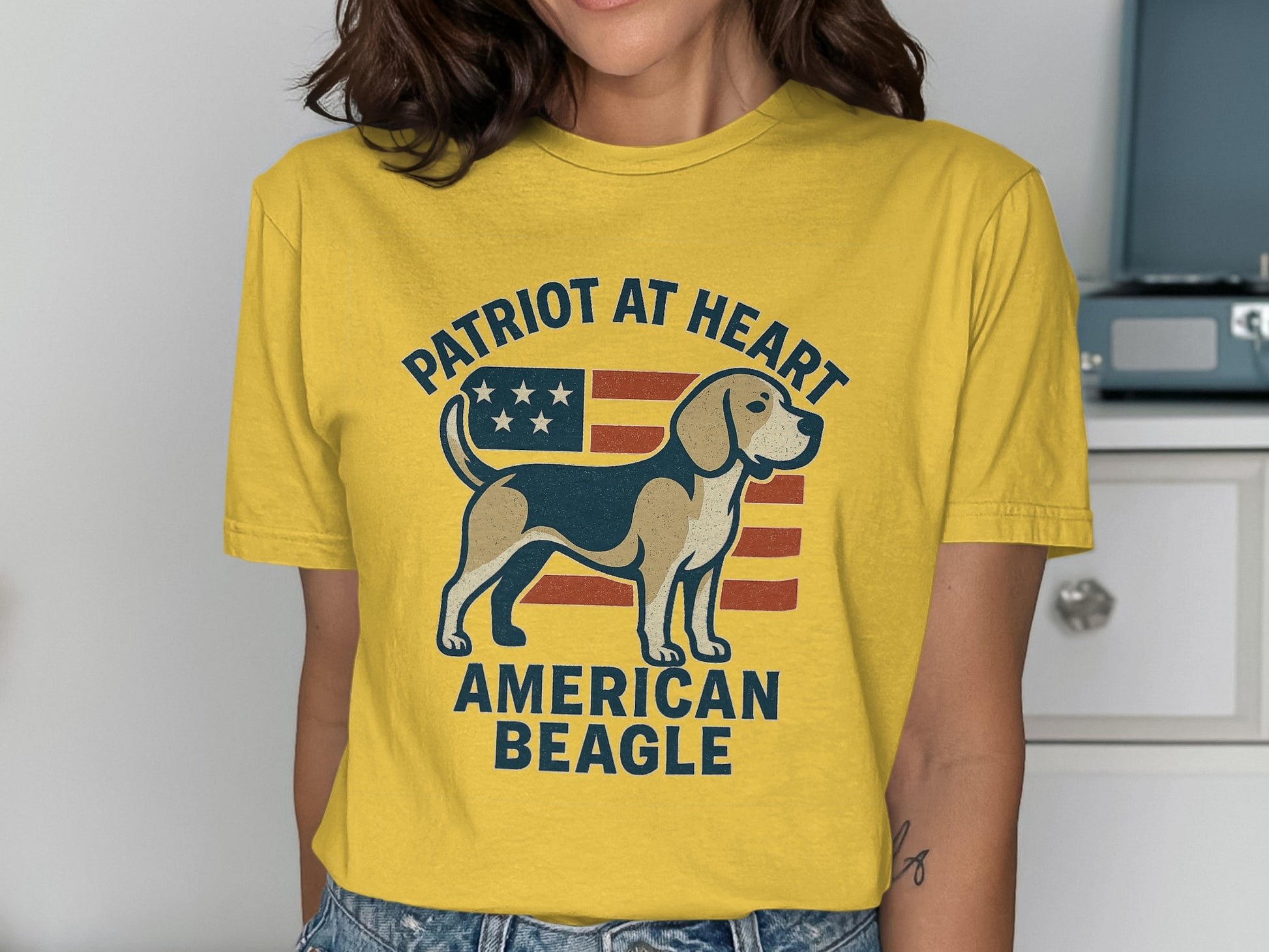 Patriot At Heart American Beagle T-Shirt product
