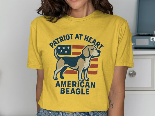 Patriot At Heart American Beagle T-Shirt product