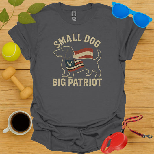 Small Dog Big Patriot Graphic Short Sleeve T-Shirt product