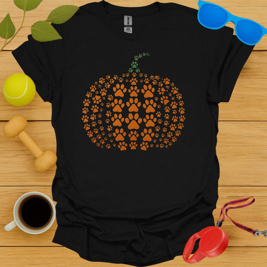 Halloween Pumpkin Paws Design on a T-shirt product