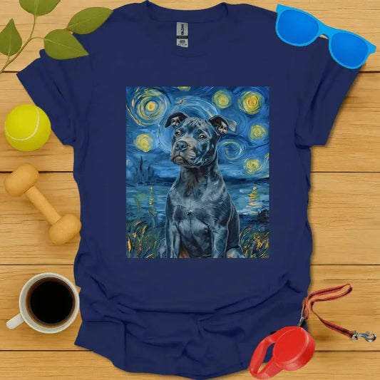 Pitbull Van Gogh Portrait Tee