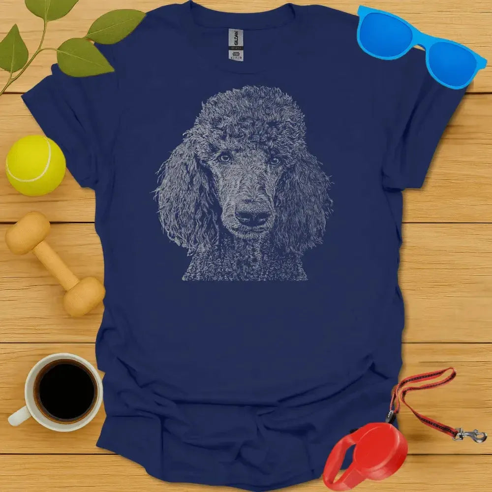 Poodle Monochrome Portrait Tee