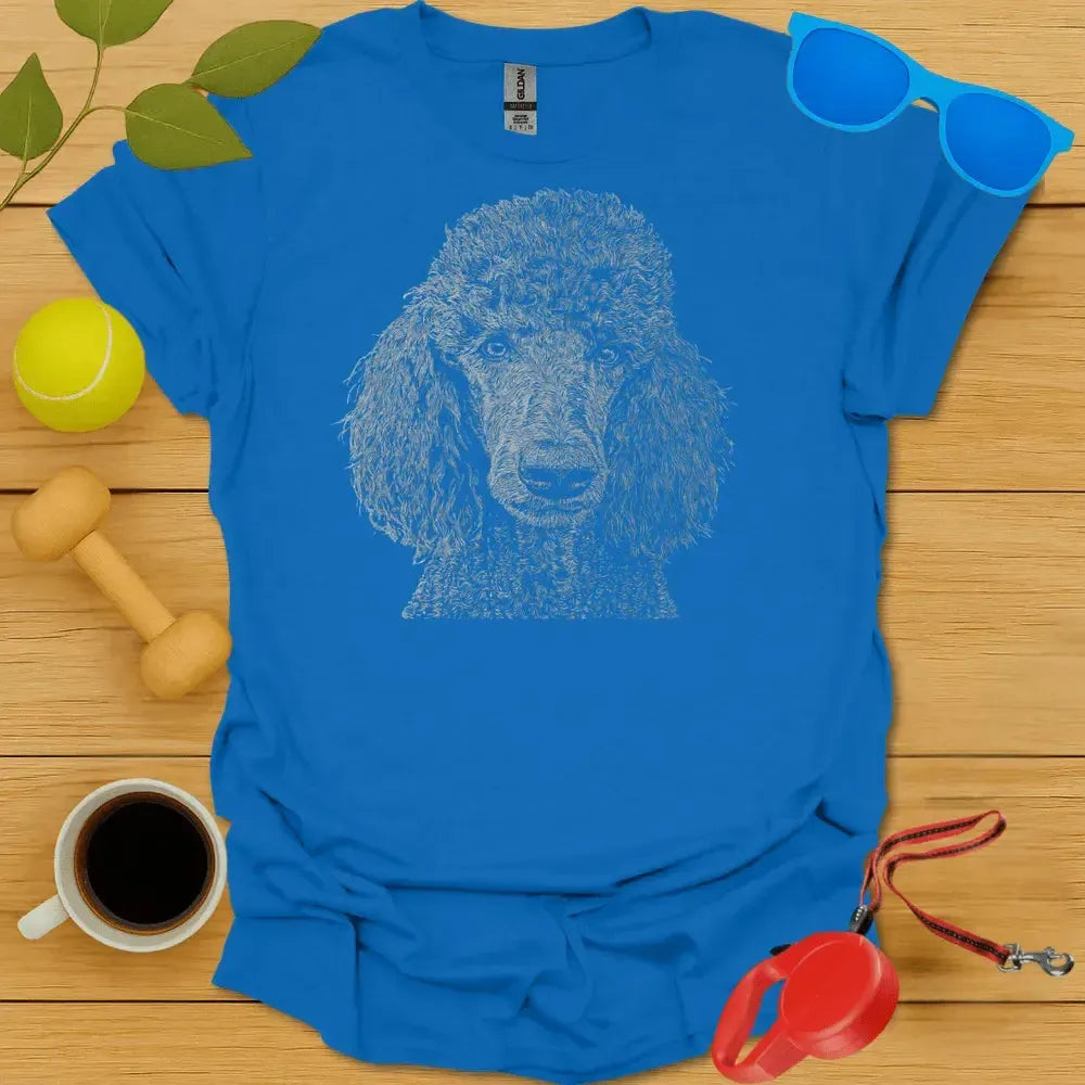 Poodle Monochrome Portrait Tee