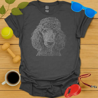 Poodle Monochrome Portrait Tee