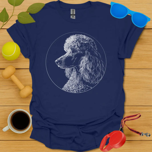 Poodle Monoline Portrait Tee