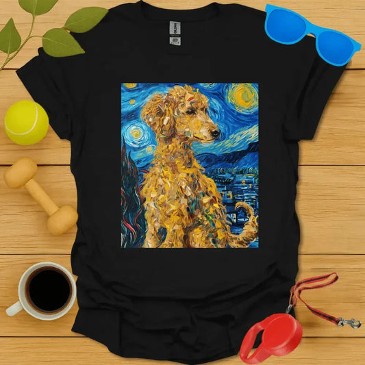 Poodle Vanm Gogh Portrait Tee