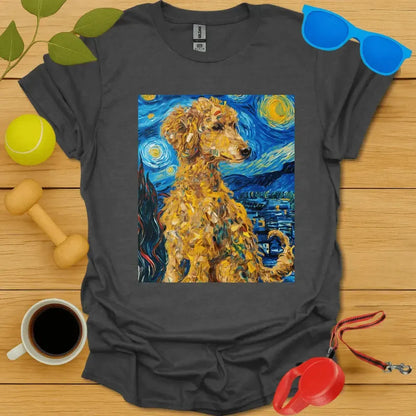 Poodle Vanm Gogh Portrait Tee