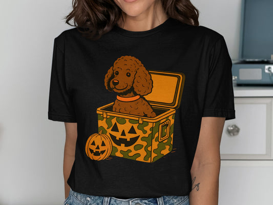 Halloween Dog in Pumpkin Costume T-shirt product type