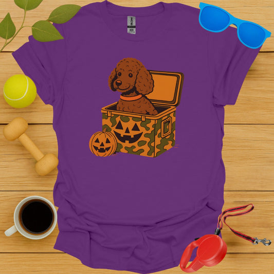 Cute Halloween Dog in Pumpkin Box Design Shirt product