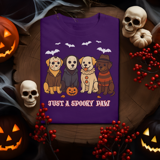 Just A Spooky Paw Lab Tee2 - Purple