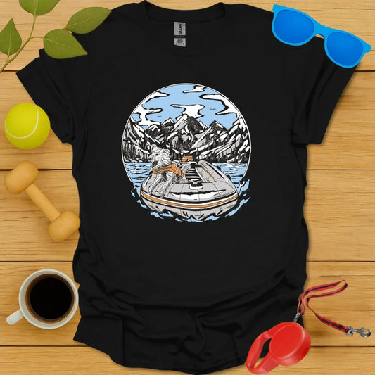 River Run Dog | Outdoor Adventure T-Shirt - Black