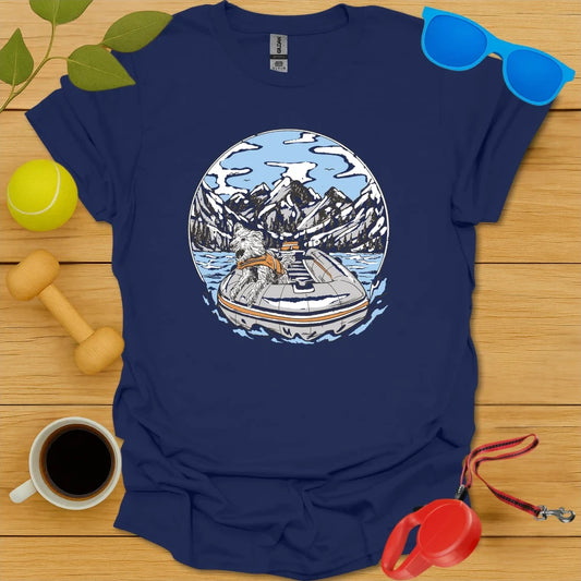 River Run Dog | Outdoor Adventure T-Shirt - Navy