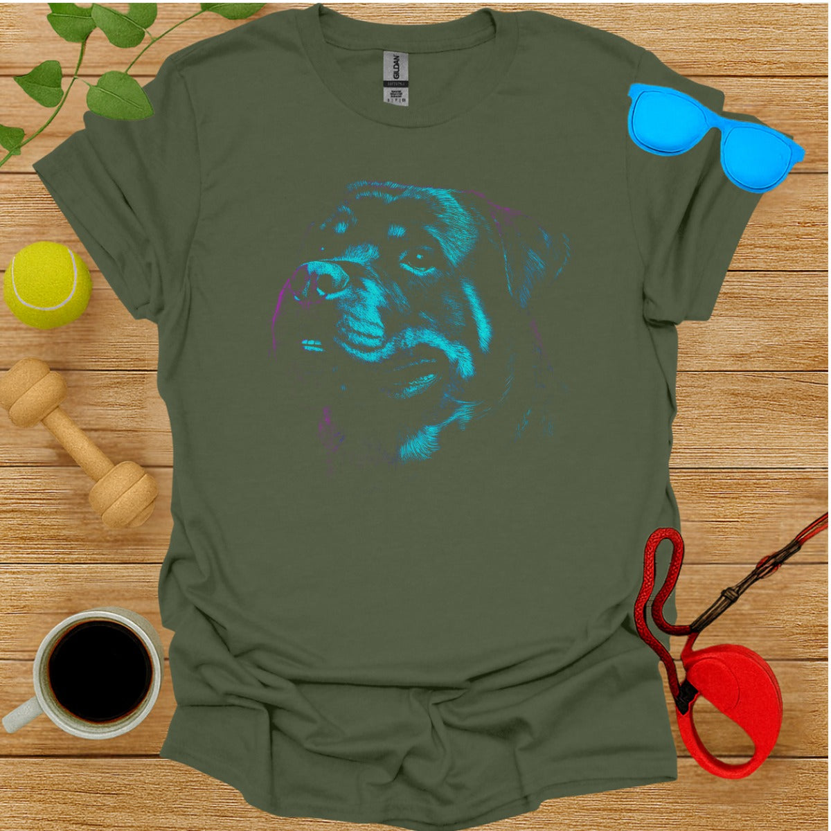 Rottweiler Themed Graphic T-Shirt for Dog Lovers