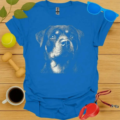 Rottweiler Monochrome Portrait Tee