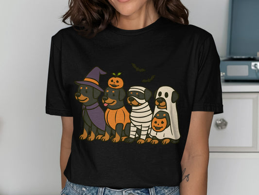 Cute Halloween Dogs Design Printed T-shirt product