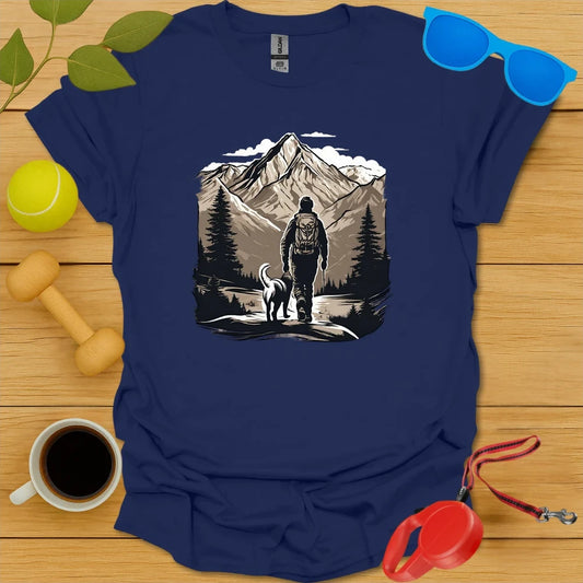 Side by Side | Hiking Dog Adventure Shirt - Navy