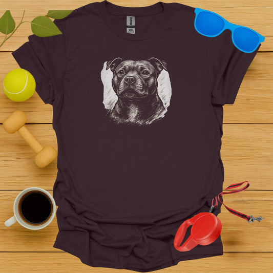 Hand-Drawn Dog Graphic Printed T-Shirt product type