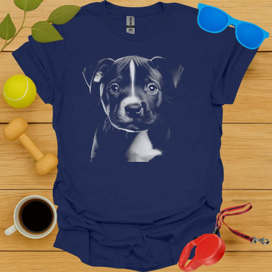 Staffordshire Bull Terrier Puppy Portrait Tee