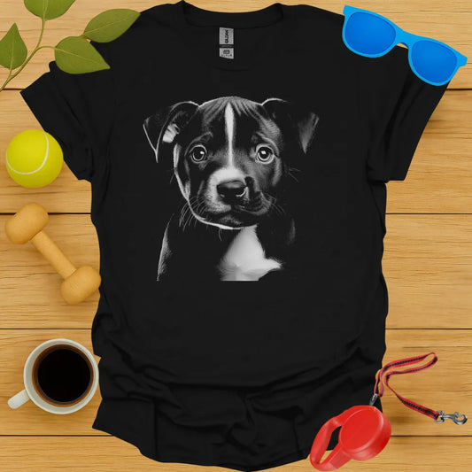 Staffordshire Bull Terrier Puppy Portrait Tee
