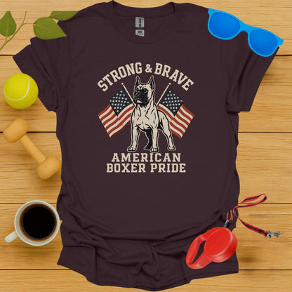 Strong Brave American Boxer Pride T-shirt product