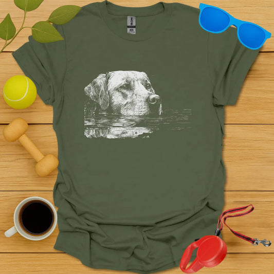 Swimming Lab Portrait Tee