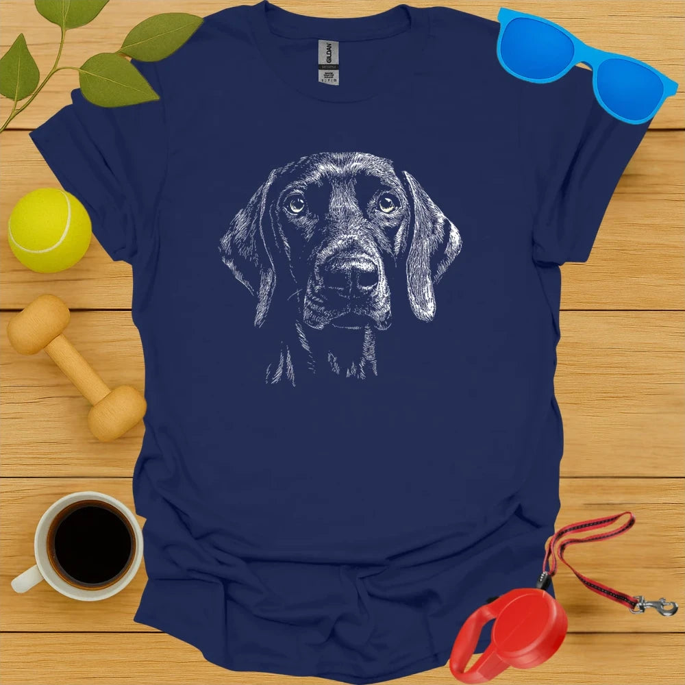Vizsla Portrait Sketch Tee