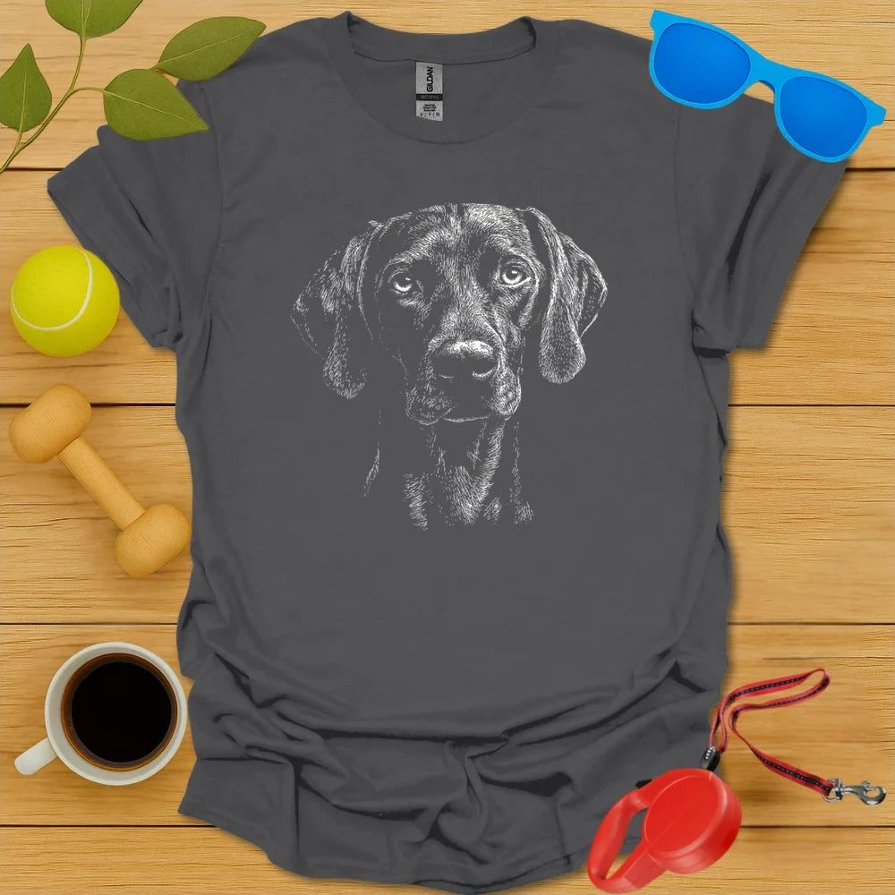 Weimaraner Monochrome Portrait Tee