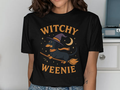 Witchy Weenie Graphic T-Shirt Halloween Themed product