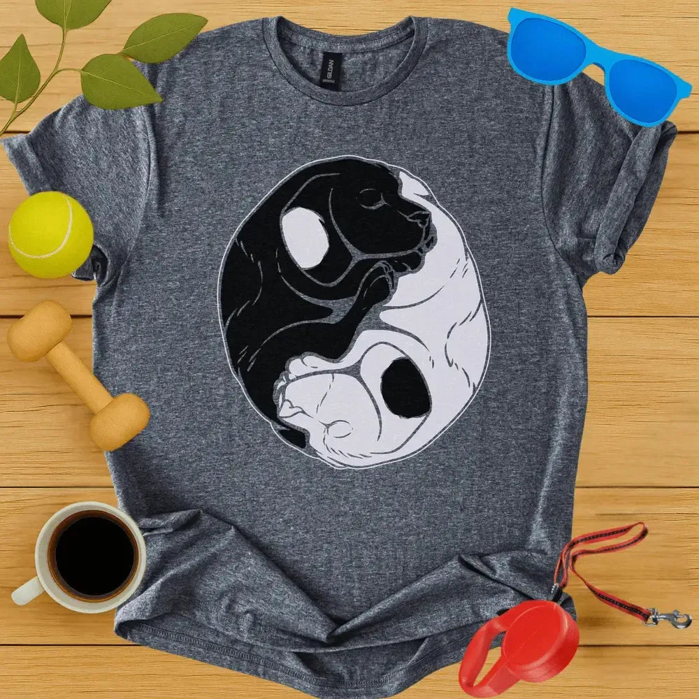 Yin and Yang Dogs T-Shirt