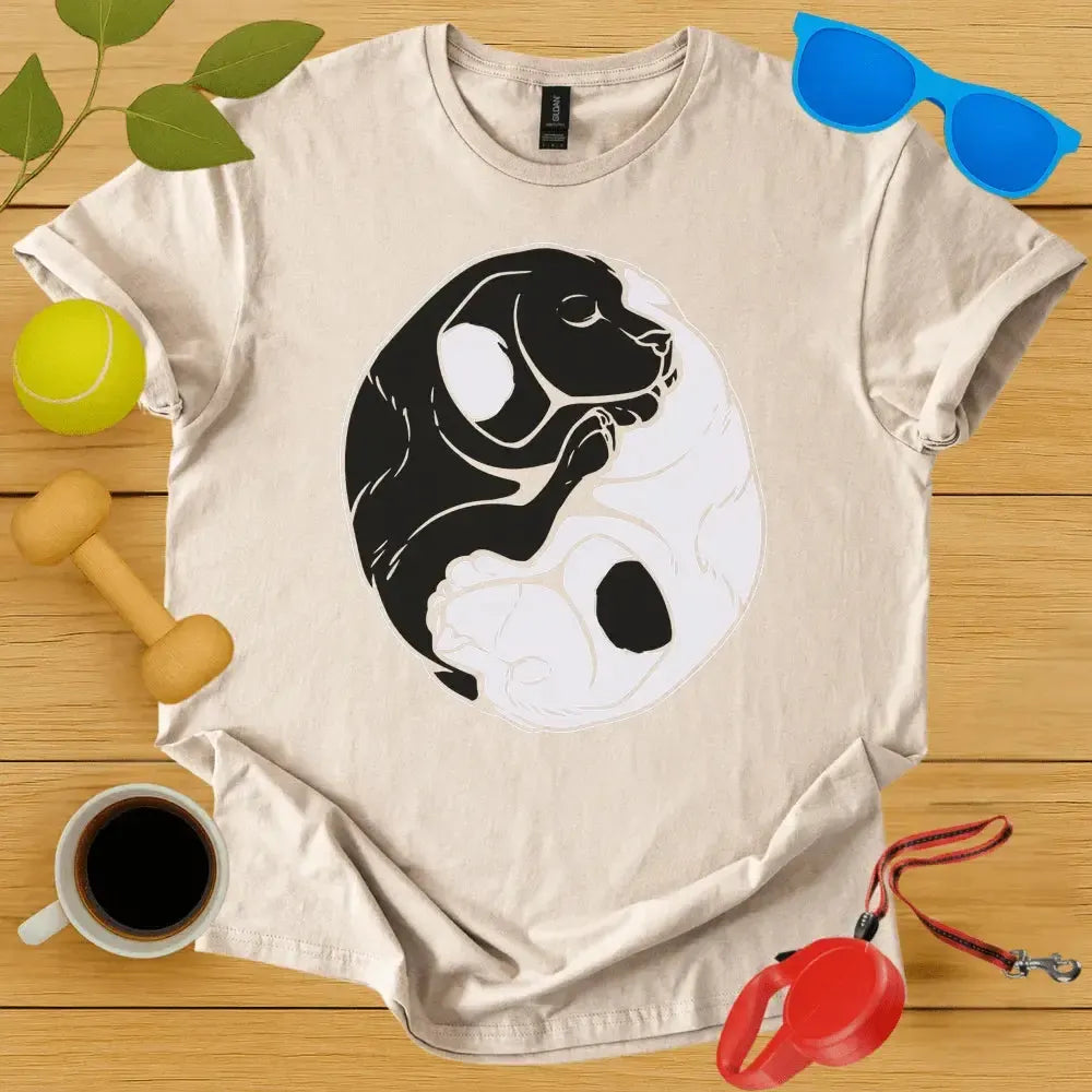 Yin and Yang Dogs T-Shirt