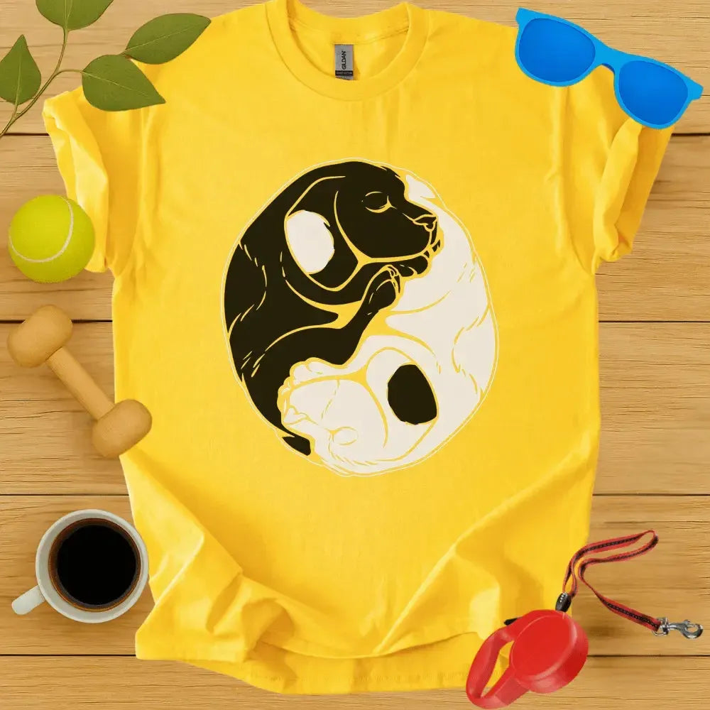 Yin and Yang Dogs T-Shirt