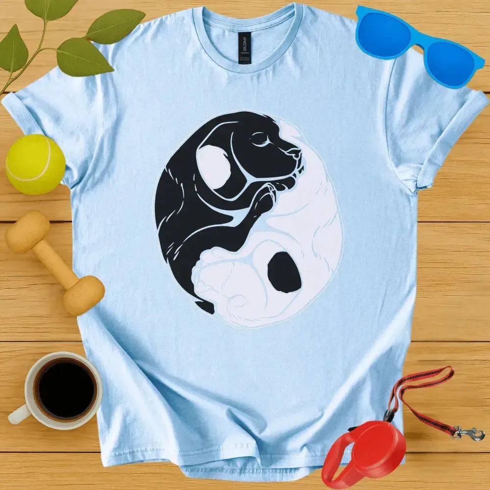 Yin and Yang Dogs T-Shirt