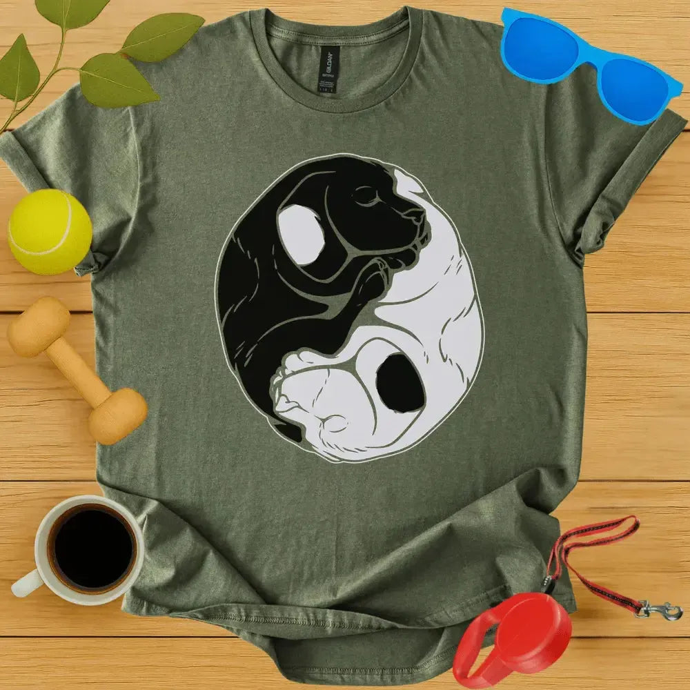 Yin and Yang Dogs T-Shirt