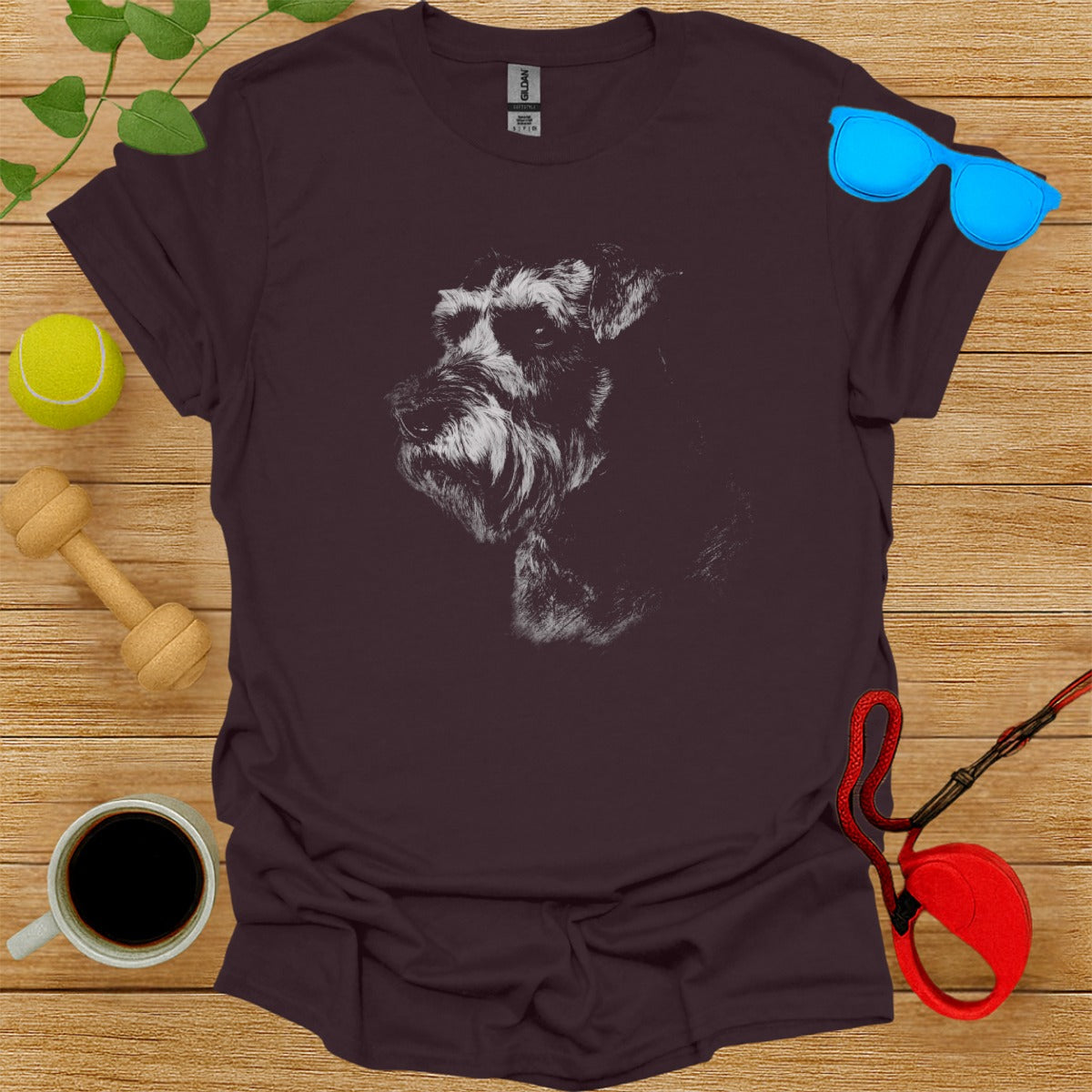 Schnauzer Dog Graphic T-Shirt Perfect for Pet Lovers