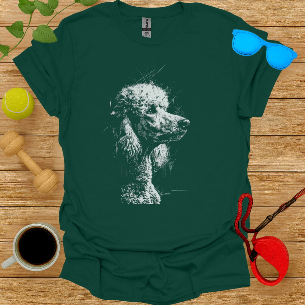 Artistic Dog Profile Graphic T-Shirt Design