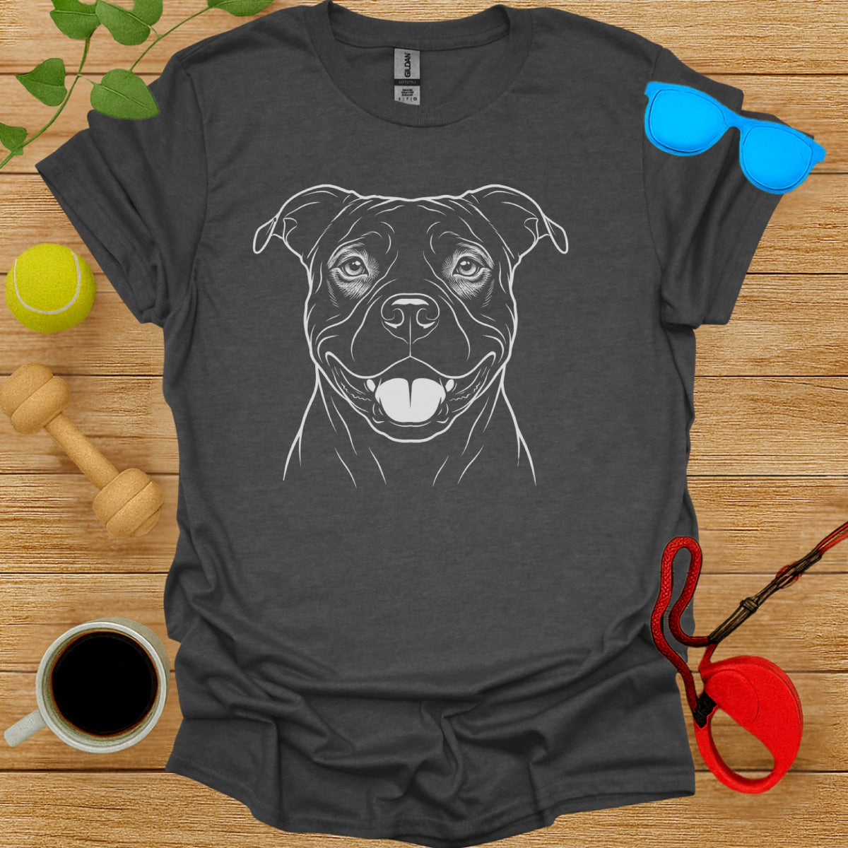 Smiling Dog Graphic T-Shirt for Animal Lovers