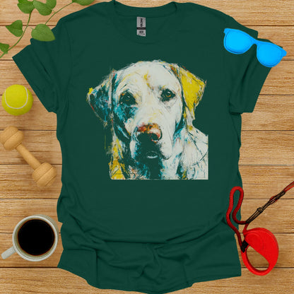 Colorful Artistic Dog Design Graphic T-Shirt