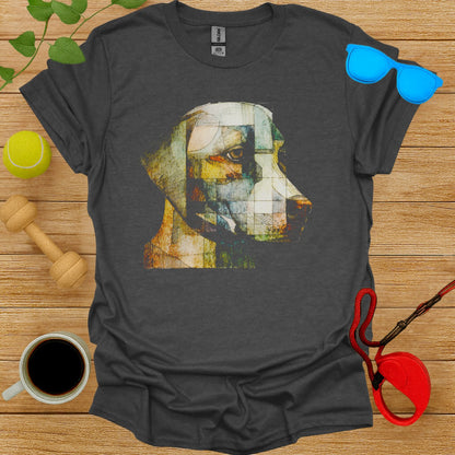 Abstract Dog Art Graphic Tee for Unique Style