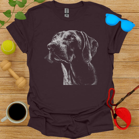 Stunning Dog Portrait Graphic Design T-shirt