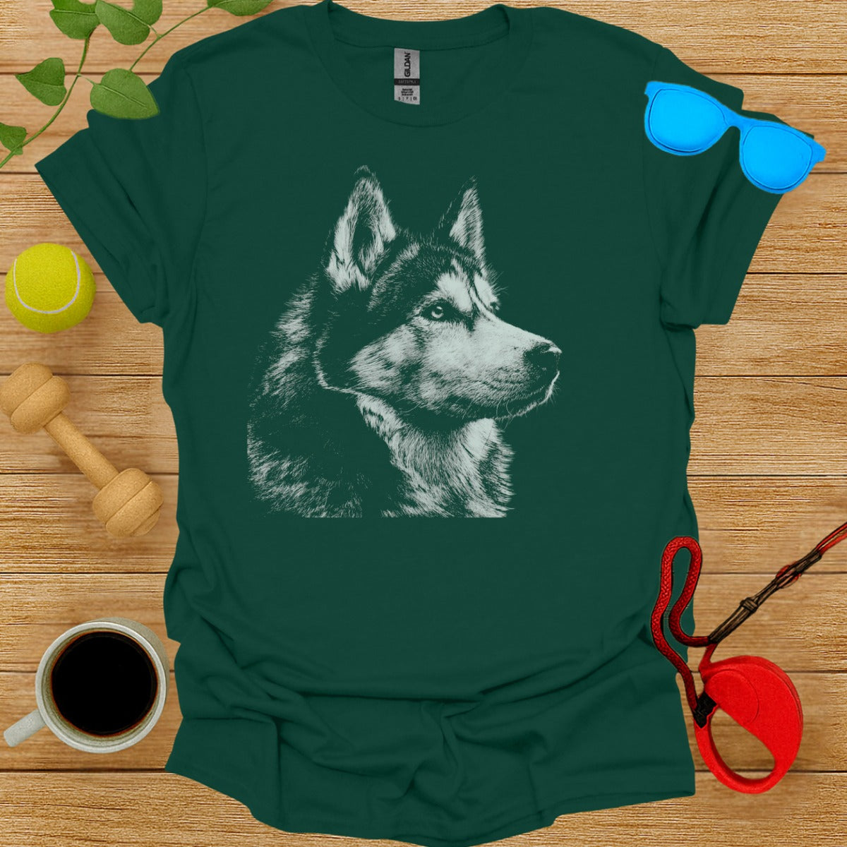 Husky Dog Graphic Tee Perfect for Pet Lovers Product