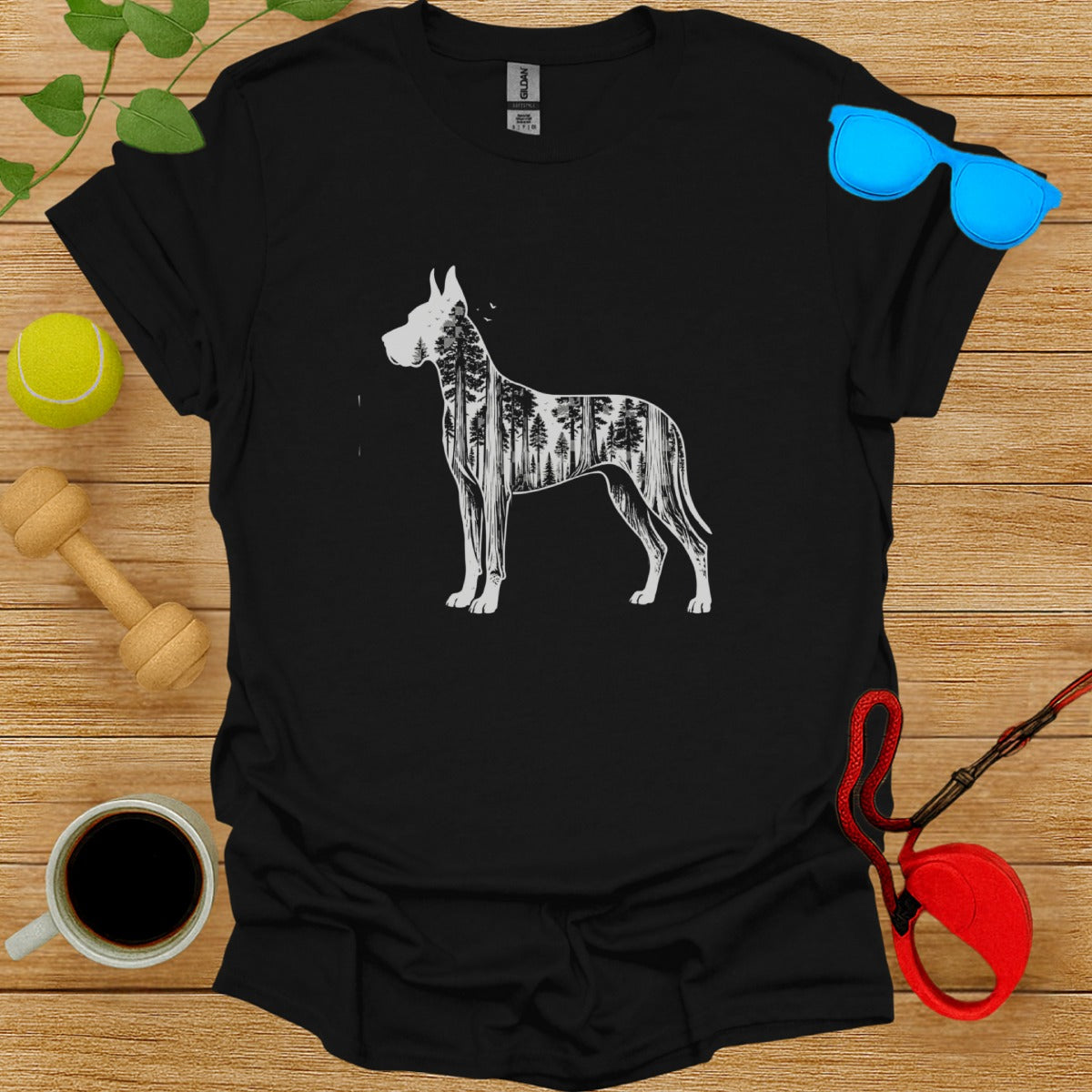 Great Dane Forest Silhouette Design Shirt