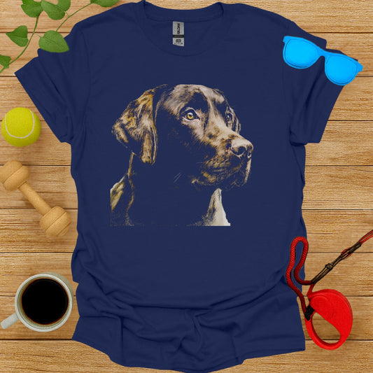 Dog Lover's Blue Graphic Tee for Pet Enthusiasts